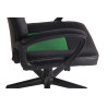 Silla de oficina Elbing en Cuero PU Negro/verde