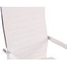 Silla De Oficina Amadora En Cuero PU Blanco,Simil cuero