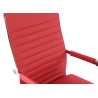 Silla De Oficina Amadora En Cuero PU Rojo,Simil cuero