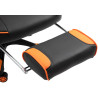 Silla Gaming Tilos En Simil Cuero Negro/naranja