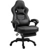 Silla Gaming Tilos En Simil Cuero Negro/negro