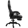 Silla Gaming Tilos En Simil Cuero Negro/negro