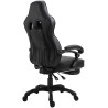 Silla Gaming Tilos En Simil Cuero Negro/negro