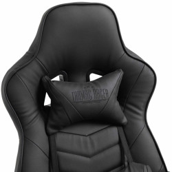 Silla Gaming Tilos En Simil Cuero Negro/negro