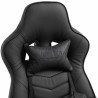 Silla Gaming Tilos En Simil Cuero Negro/negro