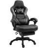 Silla Gaming Tilos En Simil Cuero Negro/gris