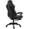 Silla Gaming Tilos En Simil Cuero Negro/gris