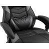 Silla Gaming Tilos En Simil Cuero Negro/gris