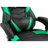 Silla Gaming Tilos En Simil Cuero Negro/verde