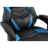 Silla Gaming Tilos En Simil Cuero Negro/azul