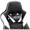 Silla Gaming Tilos En Simil Cuero Negro/blanco