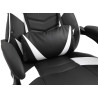 Silla Gaming Tilos En Simil Cuero Negro/blanco