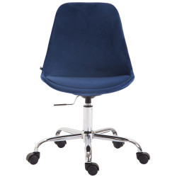 Silla De Oficina Toulouse En Terciopelo Azul