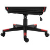 Silla Gamer Omis En Simil Cuero Negro/rojo