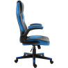 Silla Gamer Omis En Simil Cuero Negro/azul