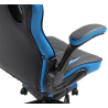 Silla Gamer Omis En Simil Cuero Negro/azul