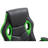 Silla Gamer Omis En Simil Cuero Negro/verde