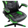 Silla Gamer Omis En Simil Cuero Negro/verde