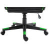 Silla Gamer Omis En Simil Cuero Negro/verde