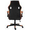 Silla Gamer Omis En Simil Cuero Negro/naranja