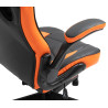 Silla Gamer Omis En Simil Cuero Negro/naranja