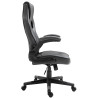 Silla Gamer Omis En Simil Cuero Negro/gris