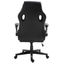 Silla Gamer Omis En Simil Cuero Negro/gris