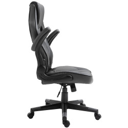 Silla Gamer Omis En Simil Cuero Negro/gris