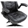 Silla Gamer Omis En Simil Cuero Negro/gris