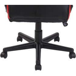 Silla de oficina Glendale Negro/rojo