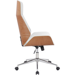 Silla De Oficina Varel Natural/blanco