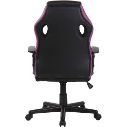 Silla de oficina Glendale Negro/lila