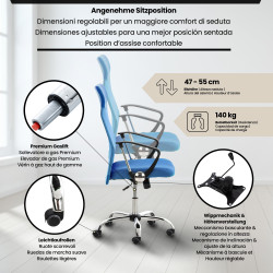 Silla De Oficina Washington Azul