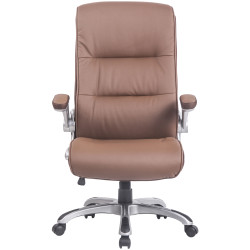 Silla de oficina Villach XXL Marrón claro