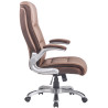 Silla de oficina Villach XXL Marrón claro