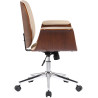 Silla de oficina Kemberg Nogal/crema