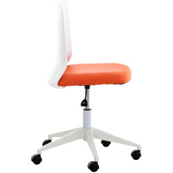 Silla De Oficina Apolda Naranja,Simil cuero