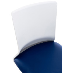 Silla De Oficina Apolda Azul,Simil cuero