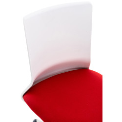 Silla De Oficina Apolda Rojo,Tela