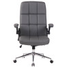 Silla de oficina Riverside Simil cuero,Gris