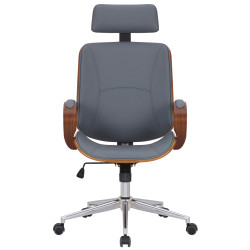 Silla De Oficina Dayton Nogal/gris