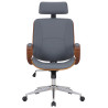 Silla De Oficina Dayton Nogal/gris