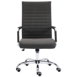 Silla De Oficina Amadora En Cuero PU Gris oscuro,Tela