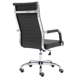 Silla De Oficina Amadora En Cuero PU Gris oscuro,Tela