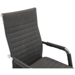 Silla De Oficina Amadora En Cuero PU Gris oscuro,Tela