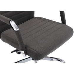 Silla De Oficina Amadora En Cuero PU Gris oscuro,Tela