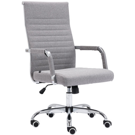 Silla De Oficina Amadora En Cuero PU Gris,Tela