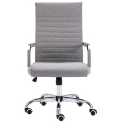 Silla De Oficina Amadora En Cuero PU Gris,Tela