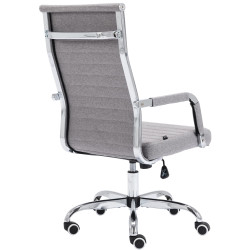 Silla De Oficina Amadora En Cuero PU Gris,Tela