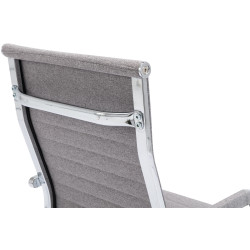 Silla De Oficina Amadora En Cuero PU Gris,Tela